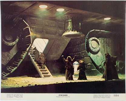 An original 11x14 lobby card for the George Lucas film Star Wars / A New Hope