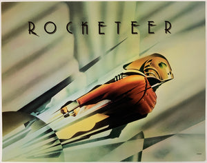 An original 11x14 lobby card for the Disney film The Rocketeer