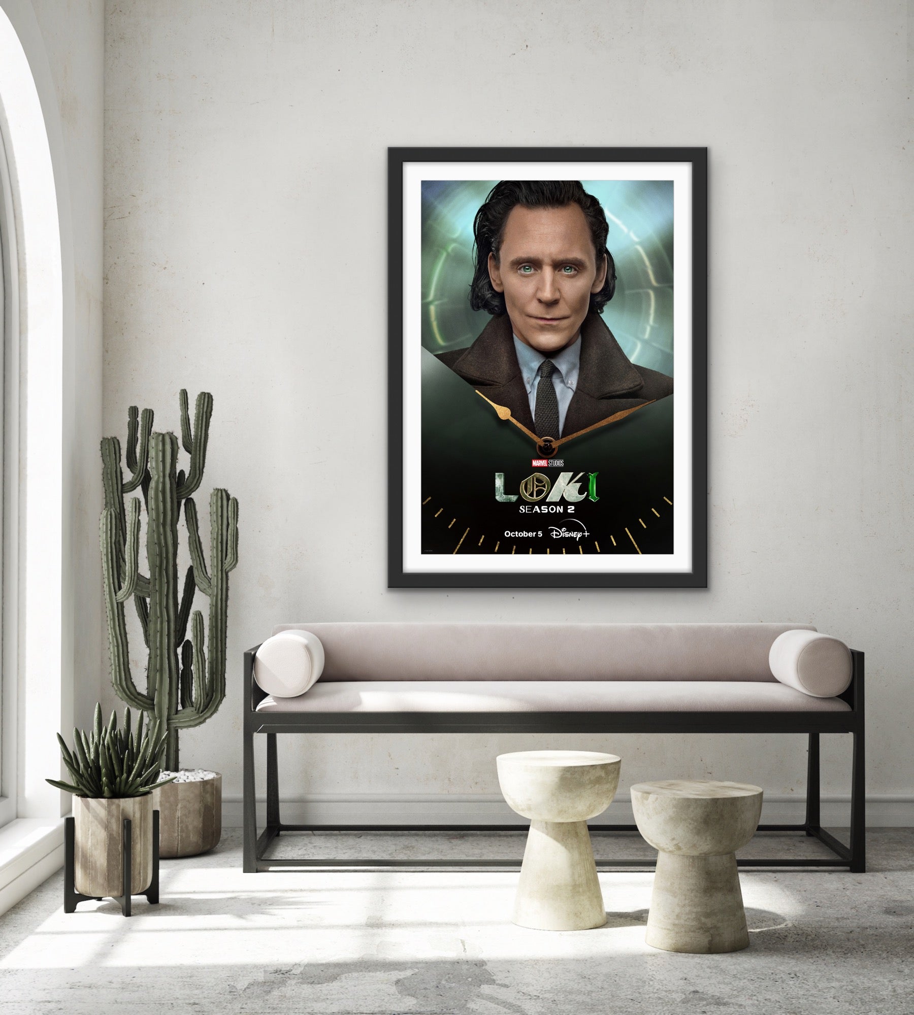 An original movie poster for the Disney+ Marvel TV series Loki, Season 2