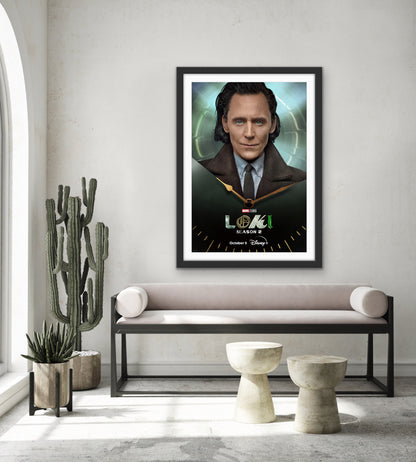 An original movie poster for the Disney+ Marvel TV series Loki, Season 2