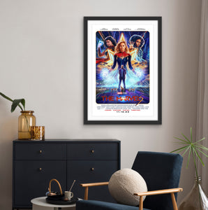 An original movie poster for the Marvel film The Marvels