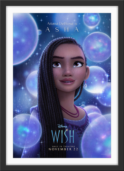 An original movie poster for the Disney film Wish
