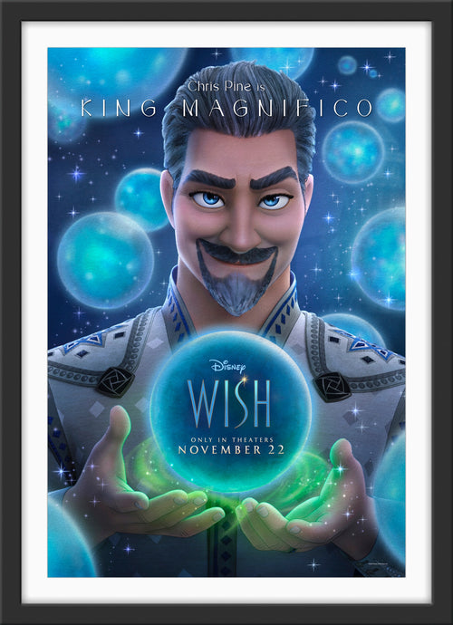 An original movie poster for the Disney film Wish