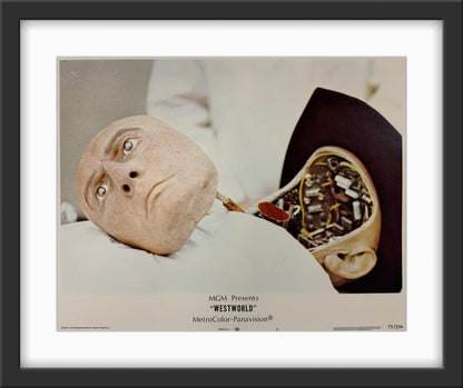 An original 11x14 lobby card from the 1973 film Westworld