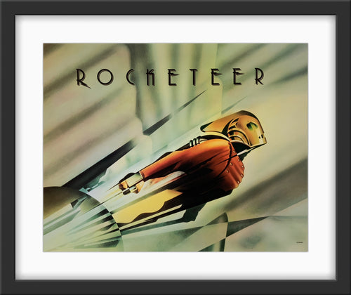 An original 11x14 lobby card for the Disney film The Rocketeer