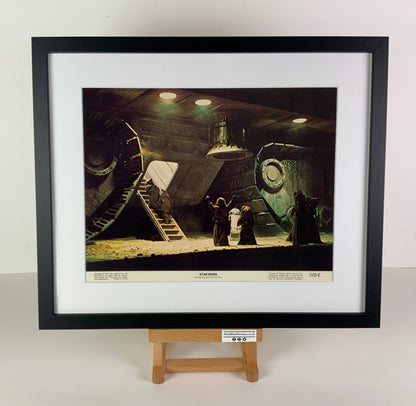 An original 11x14 lobby card for the George Lucas film Star Wars / A New Hope