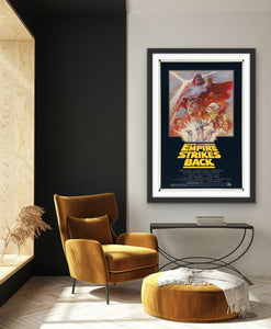 An original one sheet movie poster for the Star Wars film The Empire Strikes Back
