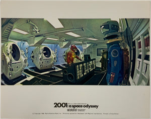 An original 8x10 lobby card for the Stanley Kubrick film 2001 A Space Odyssey