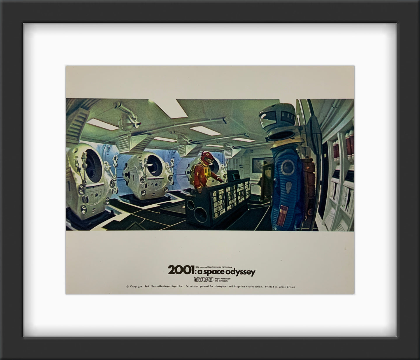 An original 8x10 lobby card for the Stanley Kubrick film 2001 A Space Odyssey