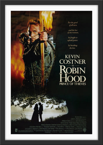 An original movie poster for the film Robin Hood Prince of Thieves