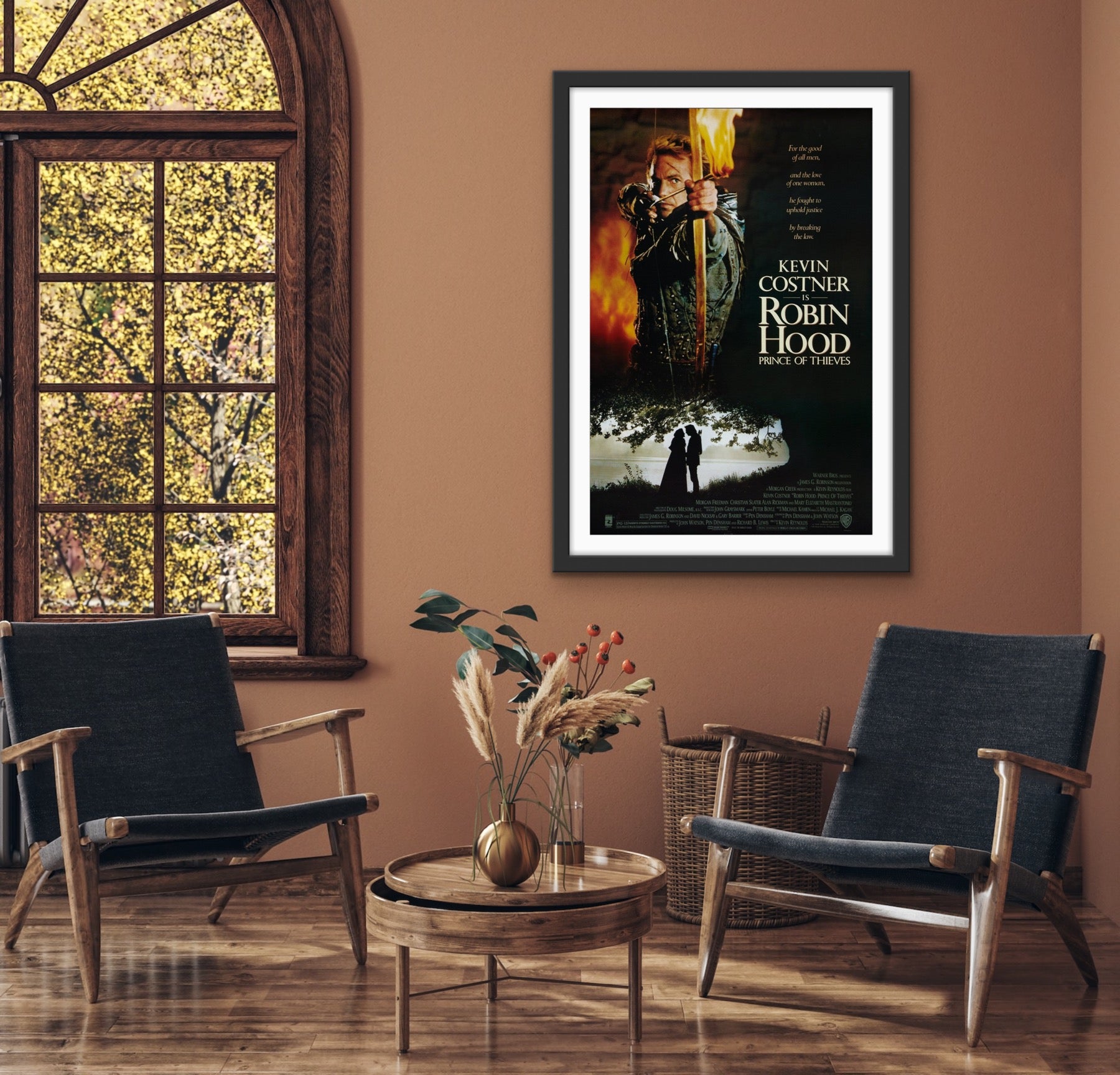 An original movie poster for the film Robin Hood Prince of Thieves