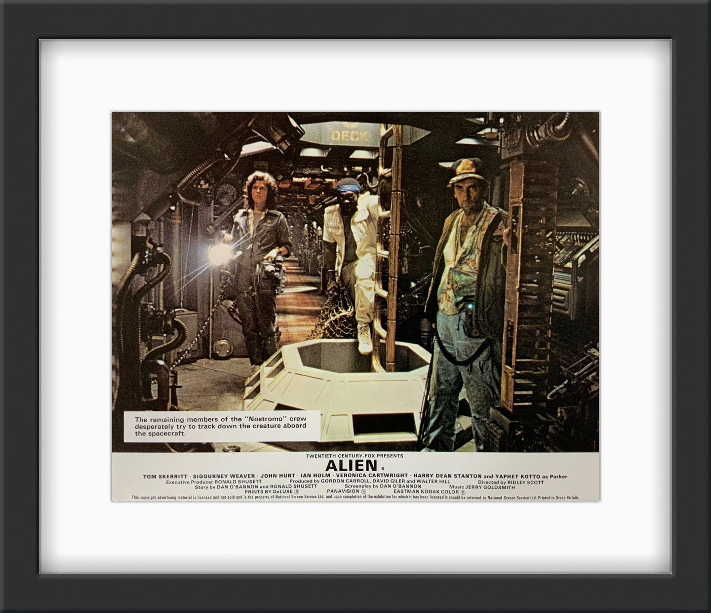 An original 8x10 lobby card for the sci-fi film Alien