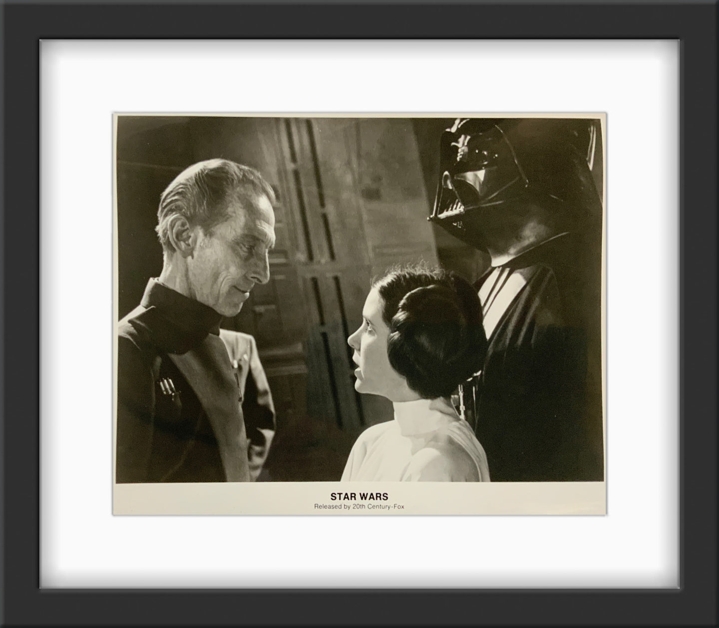 An original 8x10 movie still for the George Lucas film Star Wars / A New Hope