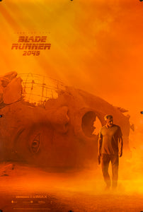 An original movie poster for the film Blade Runner 2049
