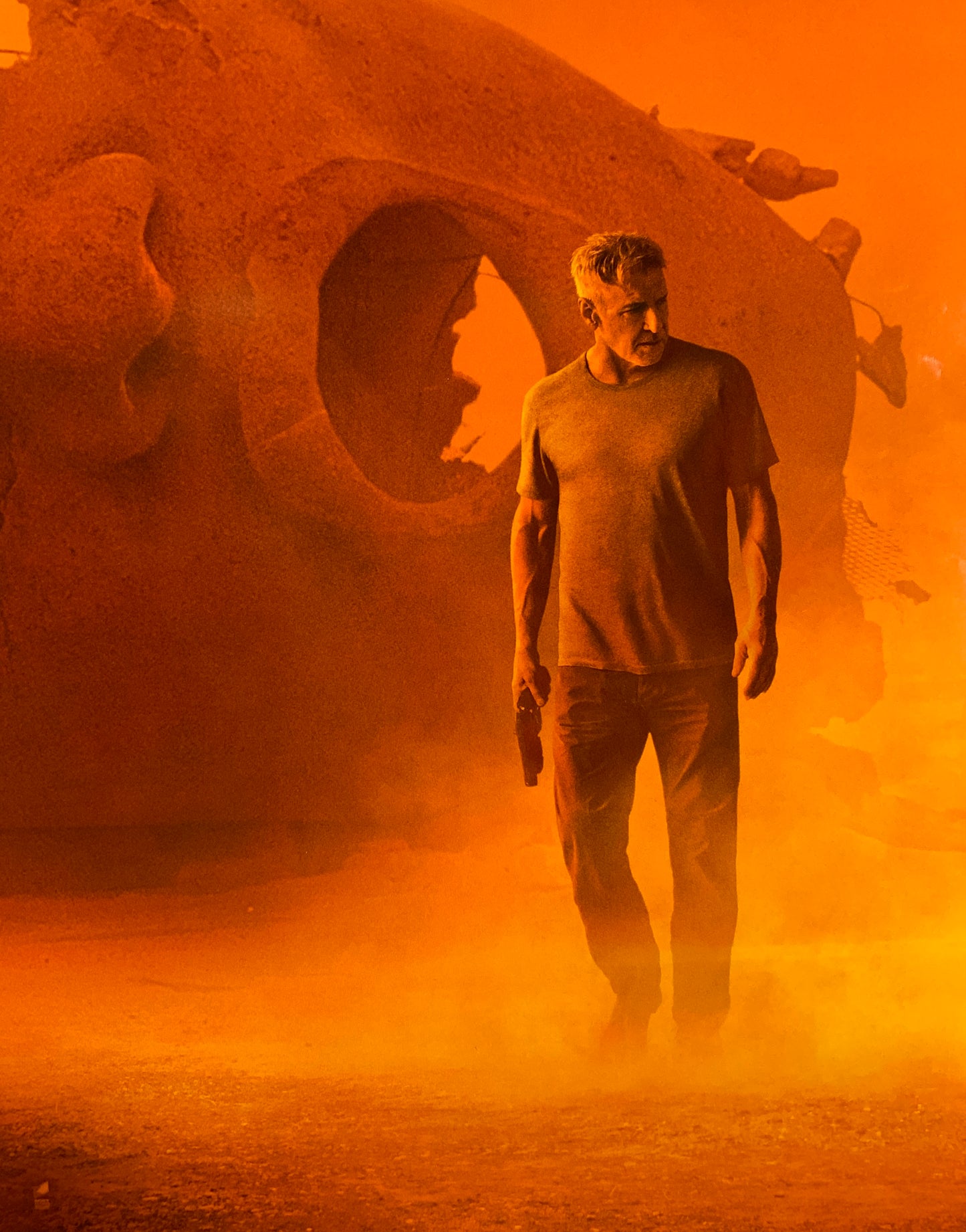 An original movie poster for the film Blade Runner 2049