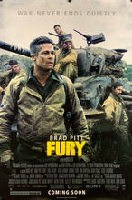 Load image into Gallery viewer, An original movie poster for the Brad Pitt filmFury