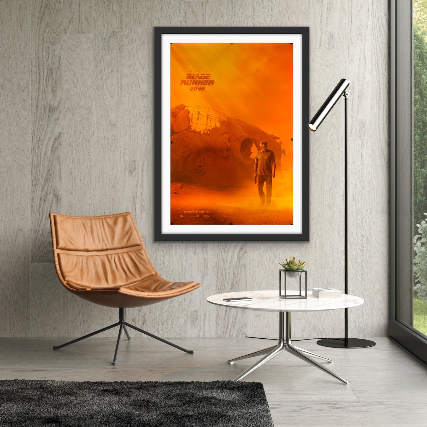 An original movie poster for the film Blade Runner 2049