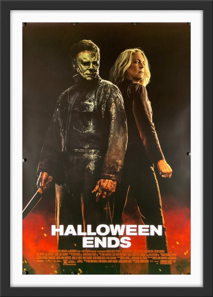 An original movie poster for the film Halloween Ends