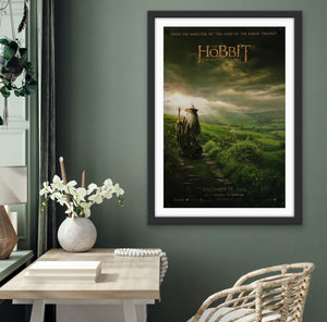 An original movie poster for the film The Hobbit An Unexpected Journey