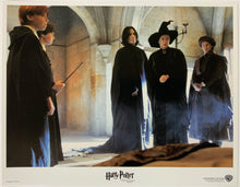 Load image into Gallery viewer, An original 11x14 lobby card for the film Harry Potter and the Philosopher&#39;s Stone