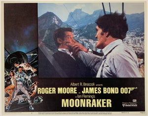 An original lobby card for the James Bond film Moonraker