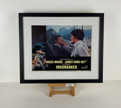 An original lobby card for the James Bond film Moonraker