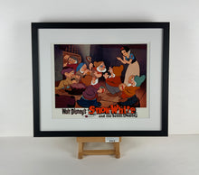 Load image into Gallery viewer, An original 11x14 lobby card for the Disney film Snow White and the Seven Dwarfs