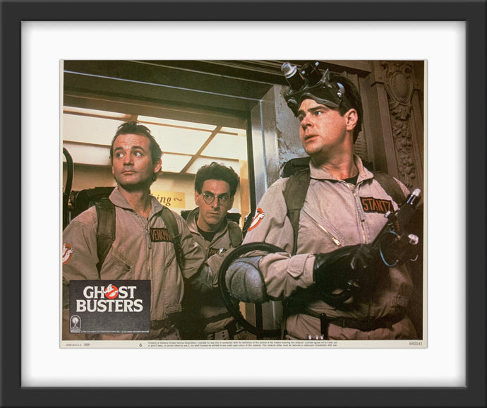 An original 11x14 lobby card for the film Ghostbusters