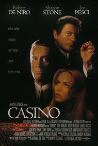 An original movie poster for the Martin Scorsese film Casino