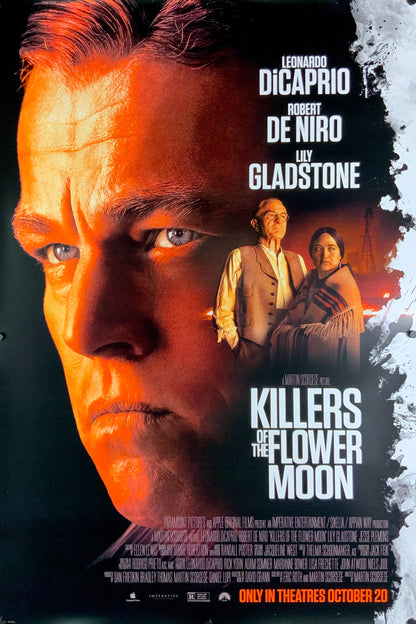 An original movie poster for the Martin Scorsese film Killers of the Flower Moon