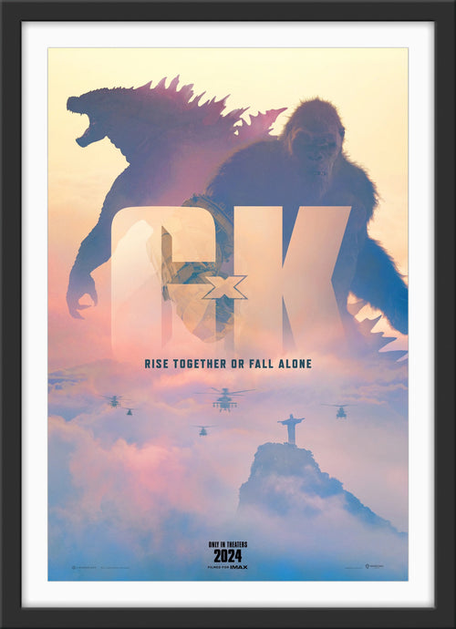 An original movie poster for the film Godzilla x Kong: The New Empire