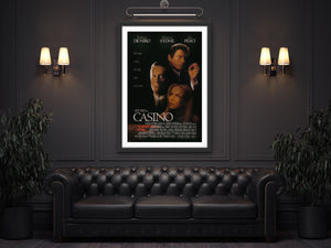 An original movie poster for the Martin Scorsese film Casino