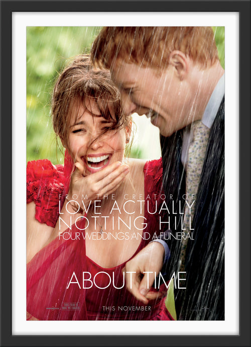 An original movie poster for the film About Time