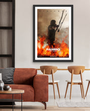 Load image into Gallery viewer, An original movie poster for the film Rambo Last Blood