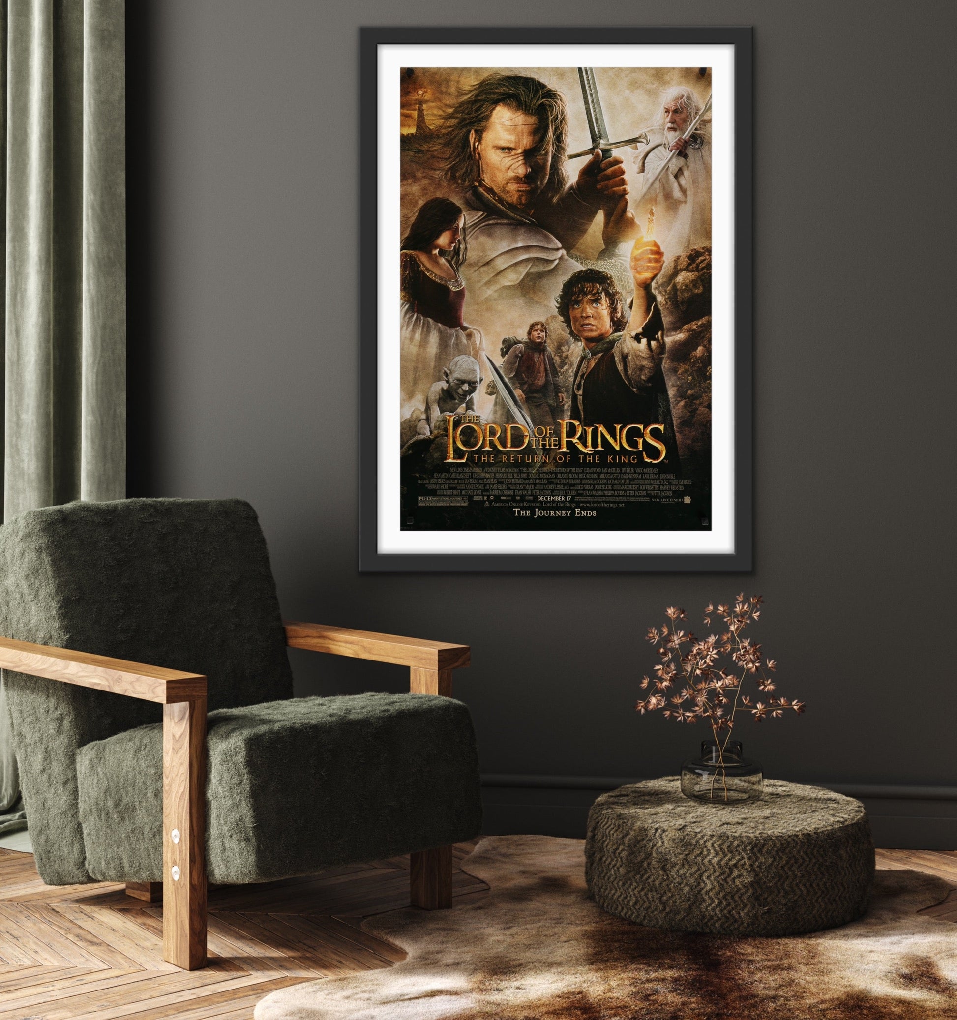 An original movie poster for the film The Lord of the Rings The Return of the King