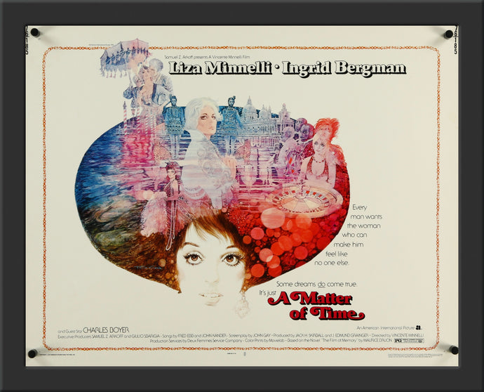 An original movie poster for the Liza Minnelli and Ingrid Bergman film A Matter of Time