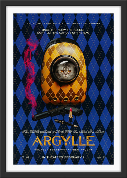 An original movie poster for the film Argylle