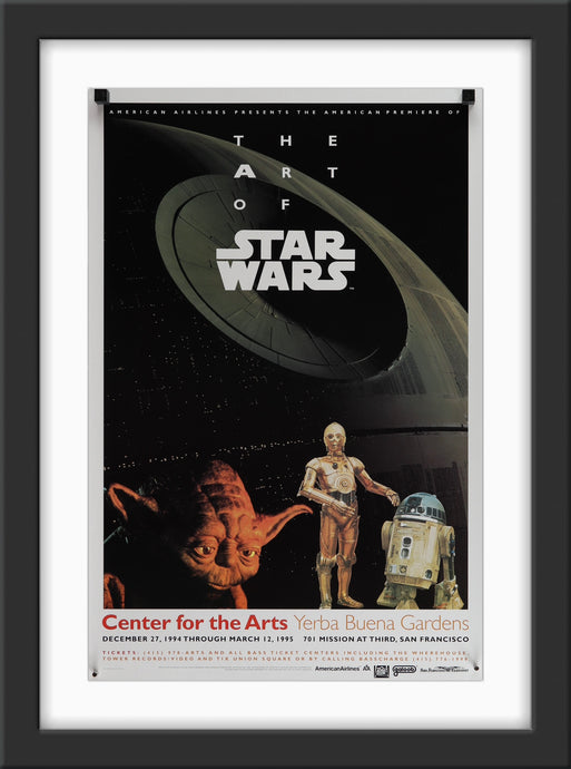 An original art / museum exhibition poster for The Art of Star Wars
