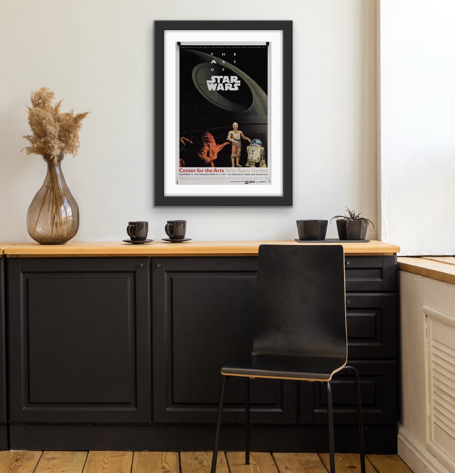 An original art / museum exhibition poster for The Art of Star Wars