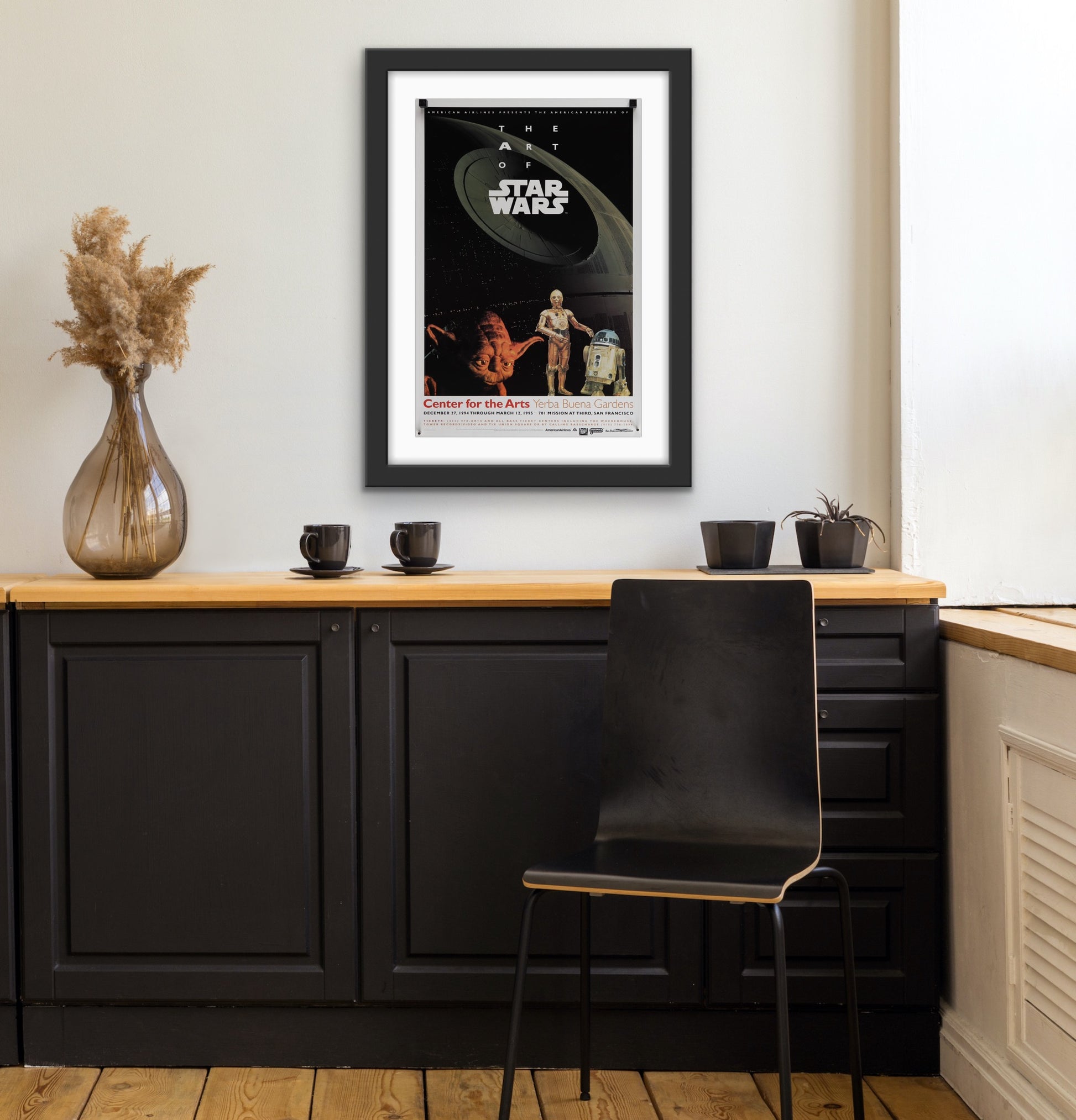 An original art / museum exhibition poster for The Art of Star Wars