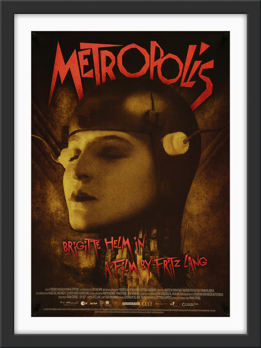 An original Swedish movie poster for the film Metropolis