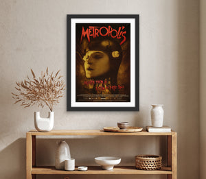 An original Swedish movie poster for the film Metropolis