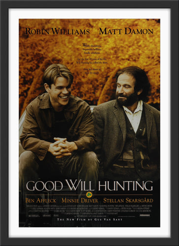 An original movie poster for the film Good Will Hunting