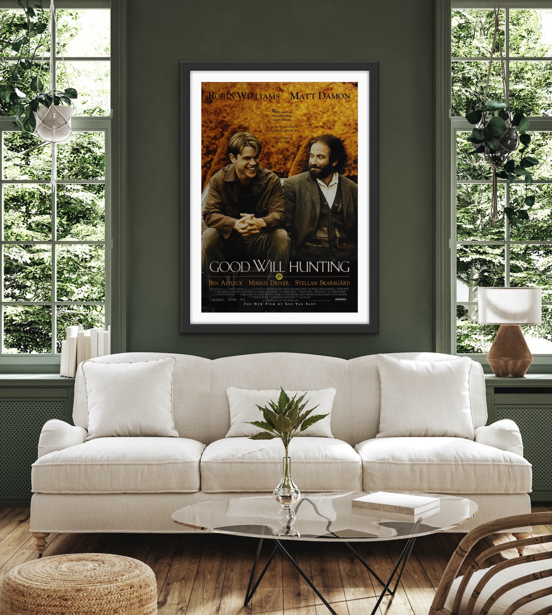 An original movie poster for the film Good Will Hunting