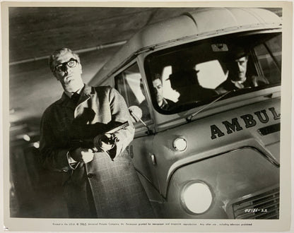 An original 8x10 movie still from the Michael Caine film The Ipcress Files