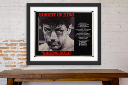 An original half sheet movie poster for the film Raging Bull
