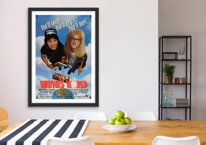 An original movie poster for the film Wayne's World