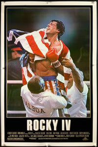 An original movie poster for the Sylvester Stallone film Rocky IV / Rocky 4