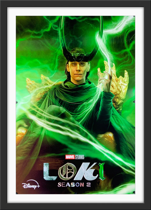 An original movie poster for season 2 of the Marvel Disney+ TV series Loki