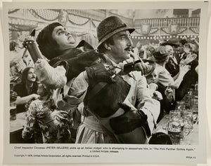 An original 8x10 movie still for the Peter Sellers' film The Pink Panther Strikes Again